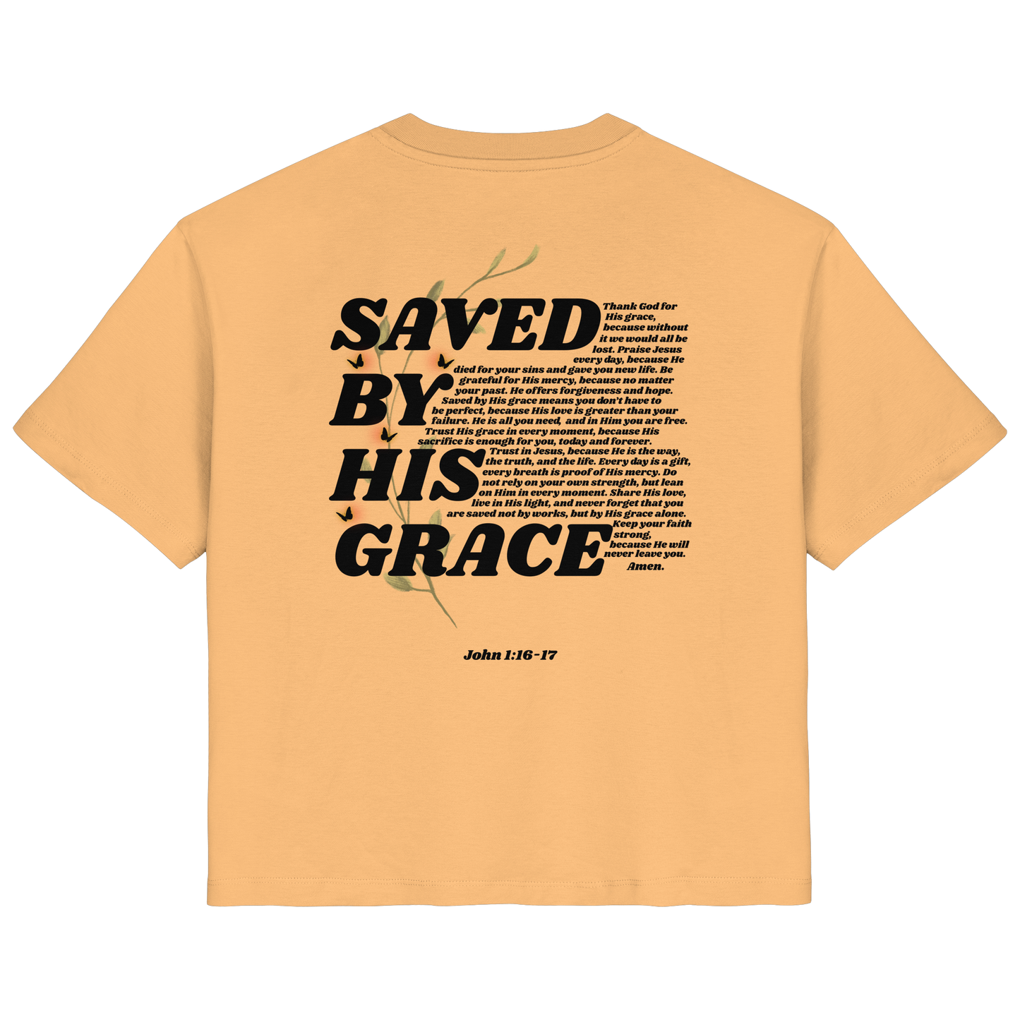 SAVED BY HIS GRACE - ORGANIC FRAUEN SHIRT