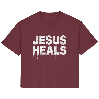 JESUS HEALS - FRAUEN ORGANIC SHIRT