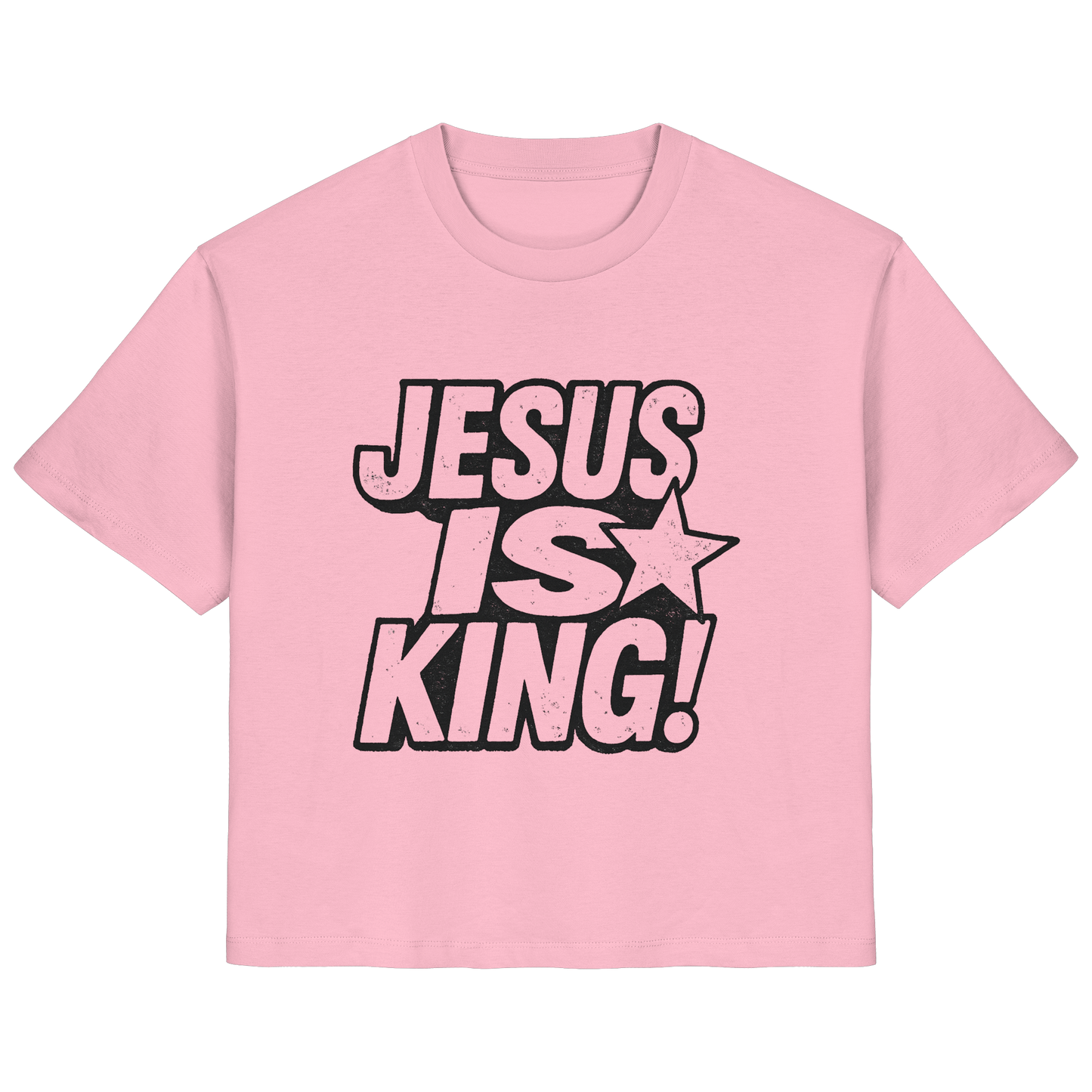 JESUS IS KING - FRAUEN ORGANIC SHIRT