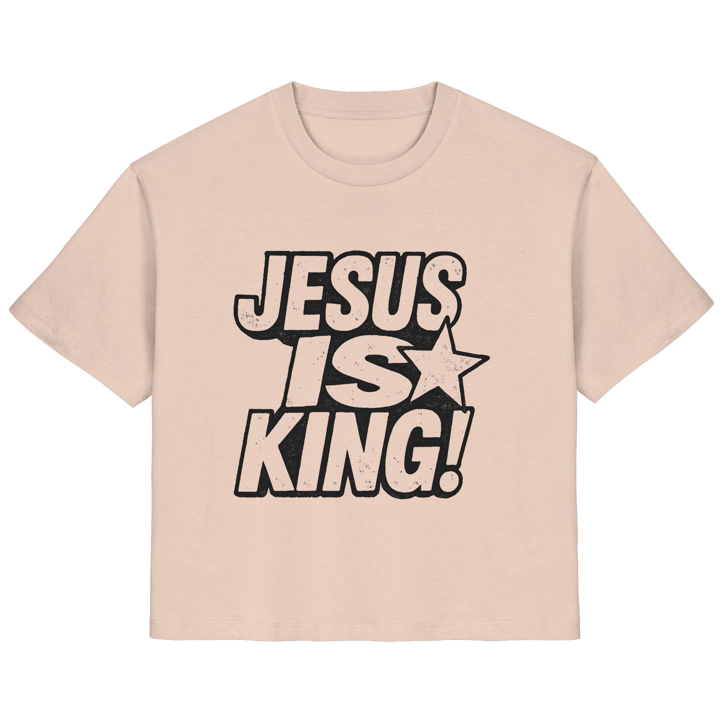 JESUS IS KING - FRAUEN ORGANIC SHIRT