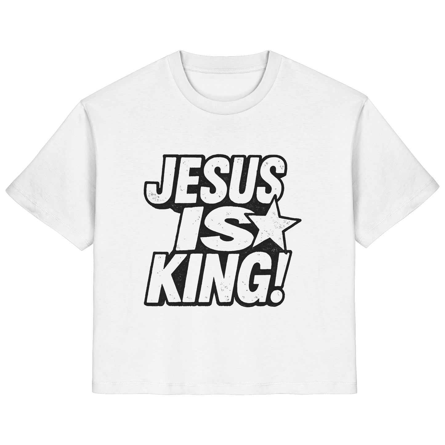 JESUS IS KING - FRAUEN ORGANIC SHIRT