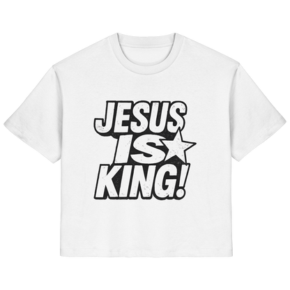 JESUS IS KING - FRAUEN ORGANIC SHIRT